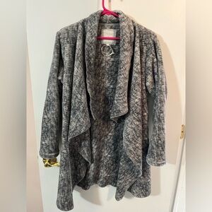 Peaches & Dreams small Gray Women's cardigan open front